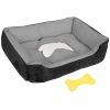 Pet Dog Bed Soft Warm Fleece Puppy Cat Bed Dog Cozy Nest Sofa Bed Cushion Mat L Size